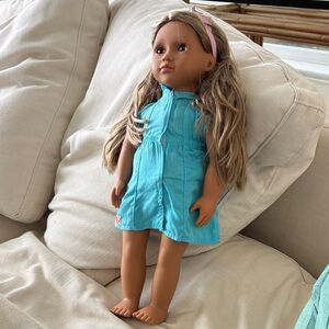 Our Generation Blue Dress Doll with Blonde Hair